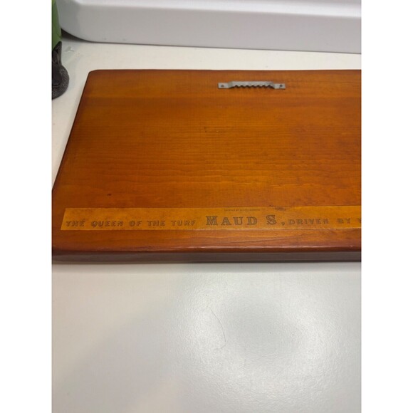 Vintage Scott Leighton "The Queen Of The Turf, Maud S. WW Bair" Print on wood - Picture 6 of 7